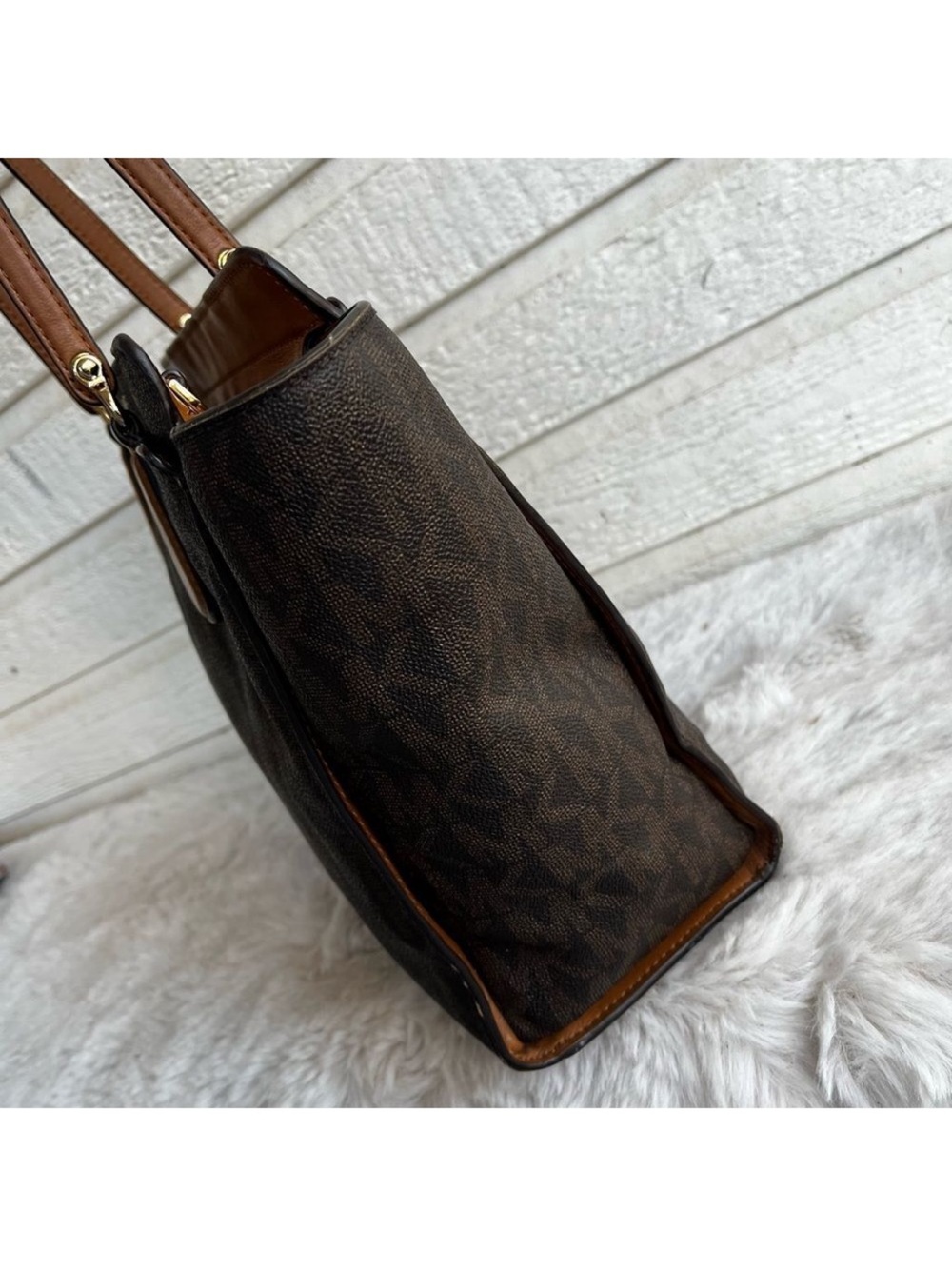 MICHAEL KORS Signature Marilyn Sheila Taryn Dee Dee Tote laptop Work Bag - Picture 5 of 9